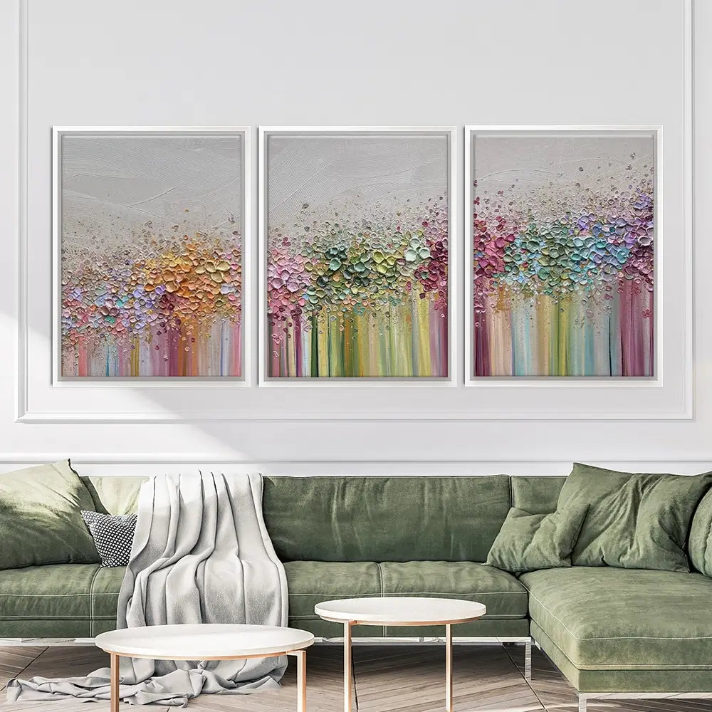Journey Of Colour Trio Canvas Print Journey Of Colour Trio Canvas Print wall art product Nada Khatib