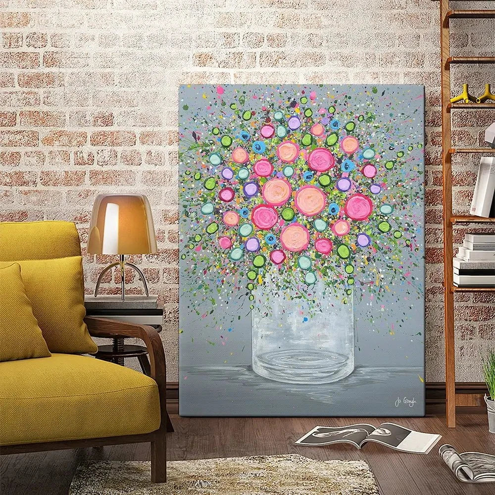 Joy In Every Bloom Canvas Print Joy In Every Bloom Canvas Print wall art product Jo Gough