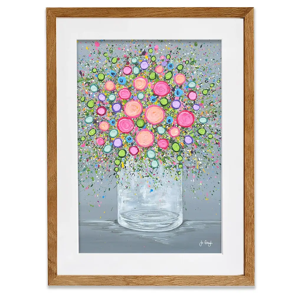 Joy In Every Bloom Framed Art Print Joy In Every Bloom Framed Art Print wall art product Jo Gough