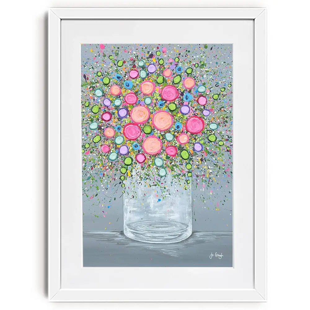 Joy In Every Bloom Framed Art Print Joy In Every Bloom Framed Art Print wall art product Jo Gough