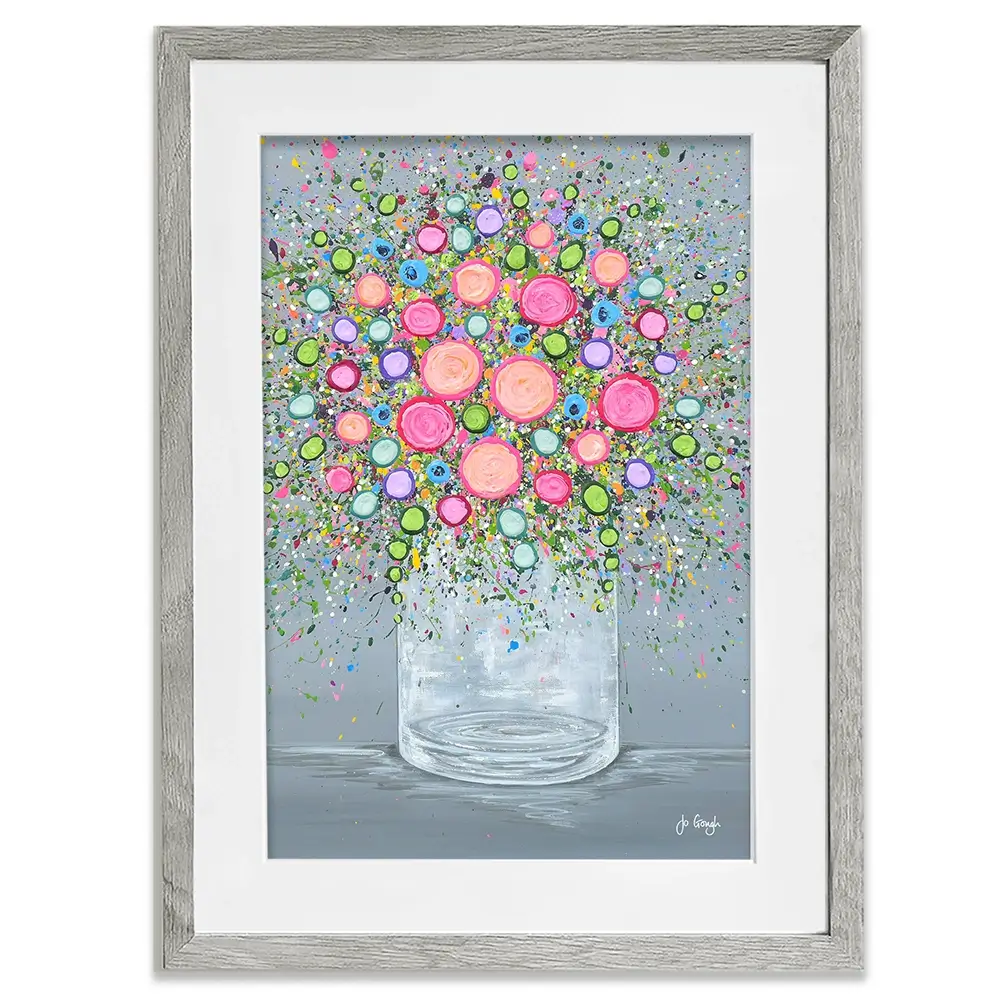 Joy In Every Bloom Framed Art Print Joy In Every Bloom Framed Art Print wall art product Jo Gough