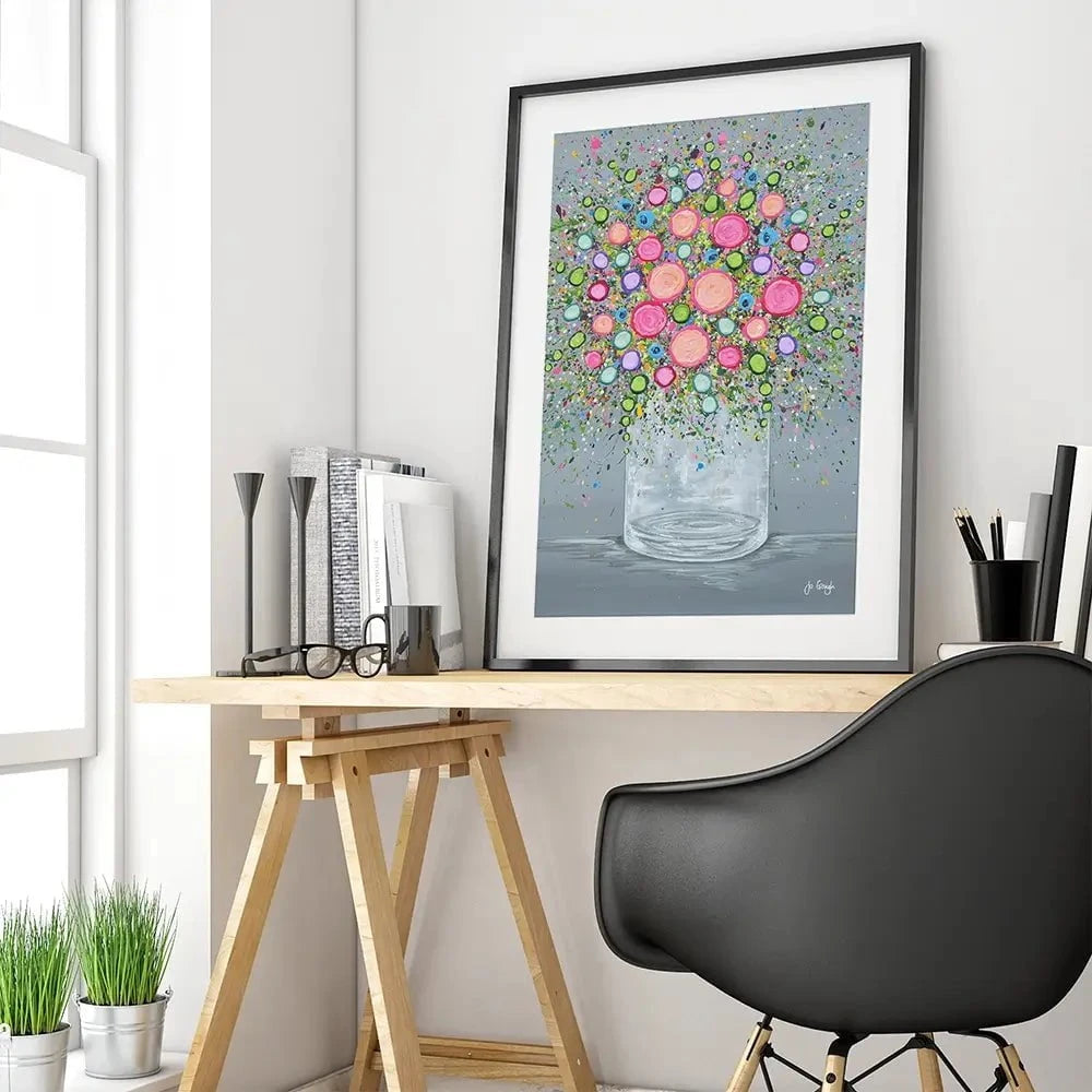 Joy In Every Bloom Framed Art Print Joy In Every Bloom Framed Art Print wall art product Jo Gough
