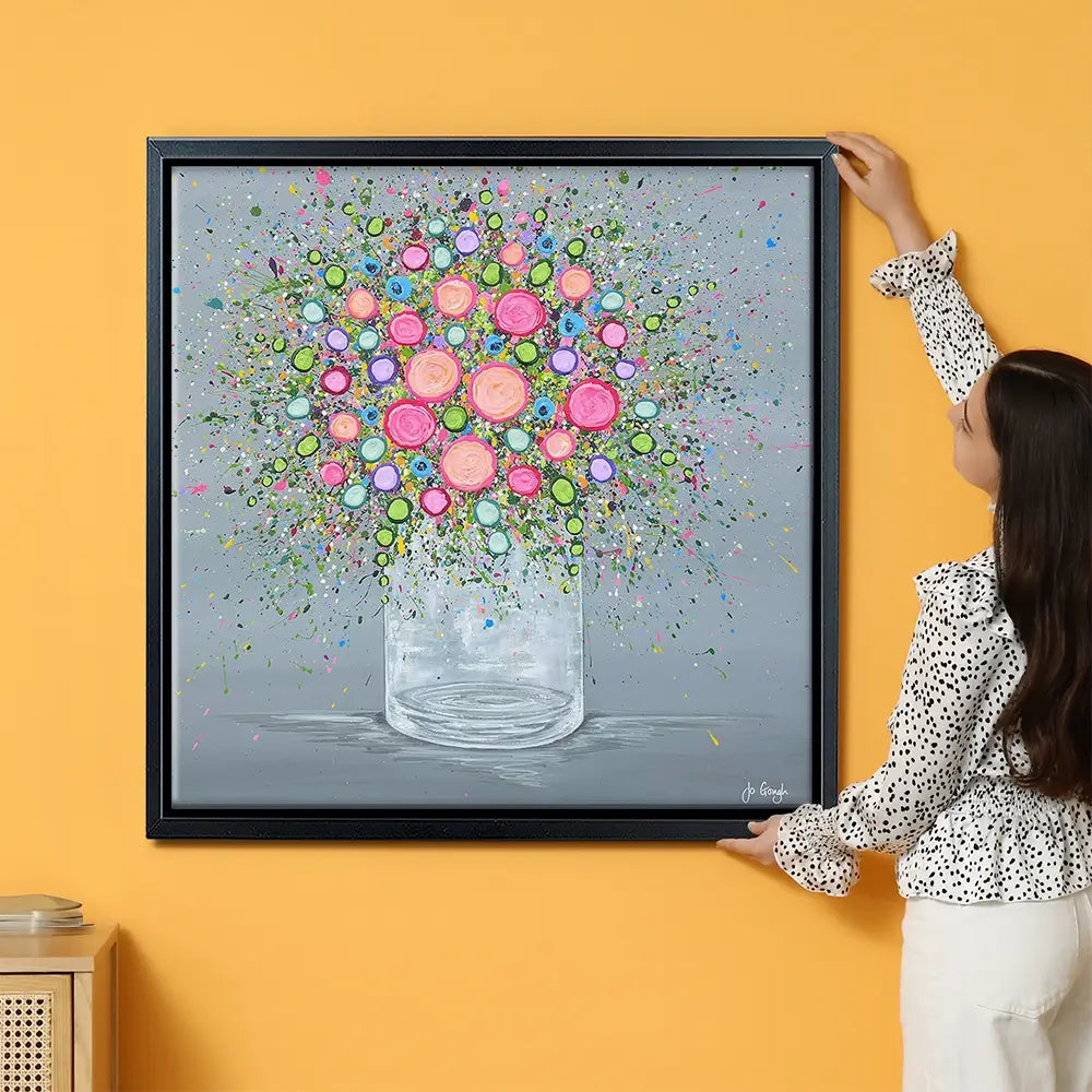 Joy In Every Bloom Oversized Canvas Print Joy In Every Bloom Oversized Canvas Print wall art product Art Print Shop