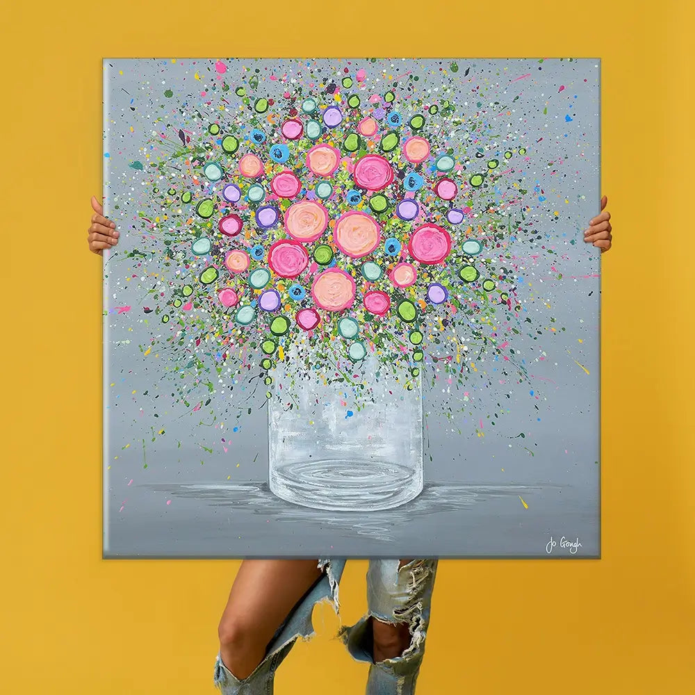 Joy In Every Bloom Oversized Canvas Print Joy In Every Bloom Oversized Canvas Print wall art product Art Print Shop