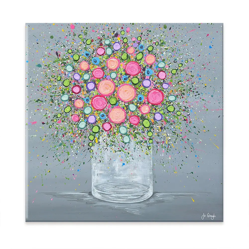 Joy In Every Bloom Oversized Canvas Print Joy In Every Bloom Oversized Canvas Print wall art product Art Print Shop