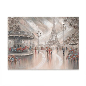 Joy In Paris Canvas Print Joy In Paris Canvas Print wall art product Isabella Karolewicz
