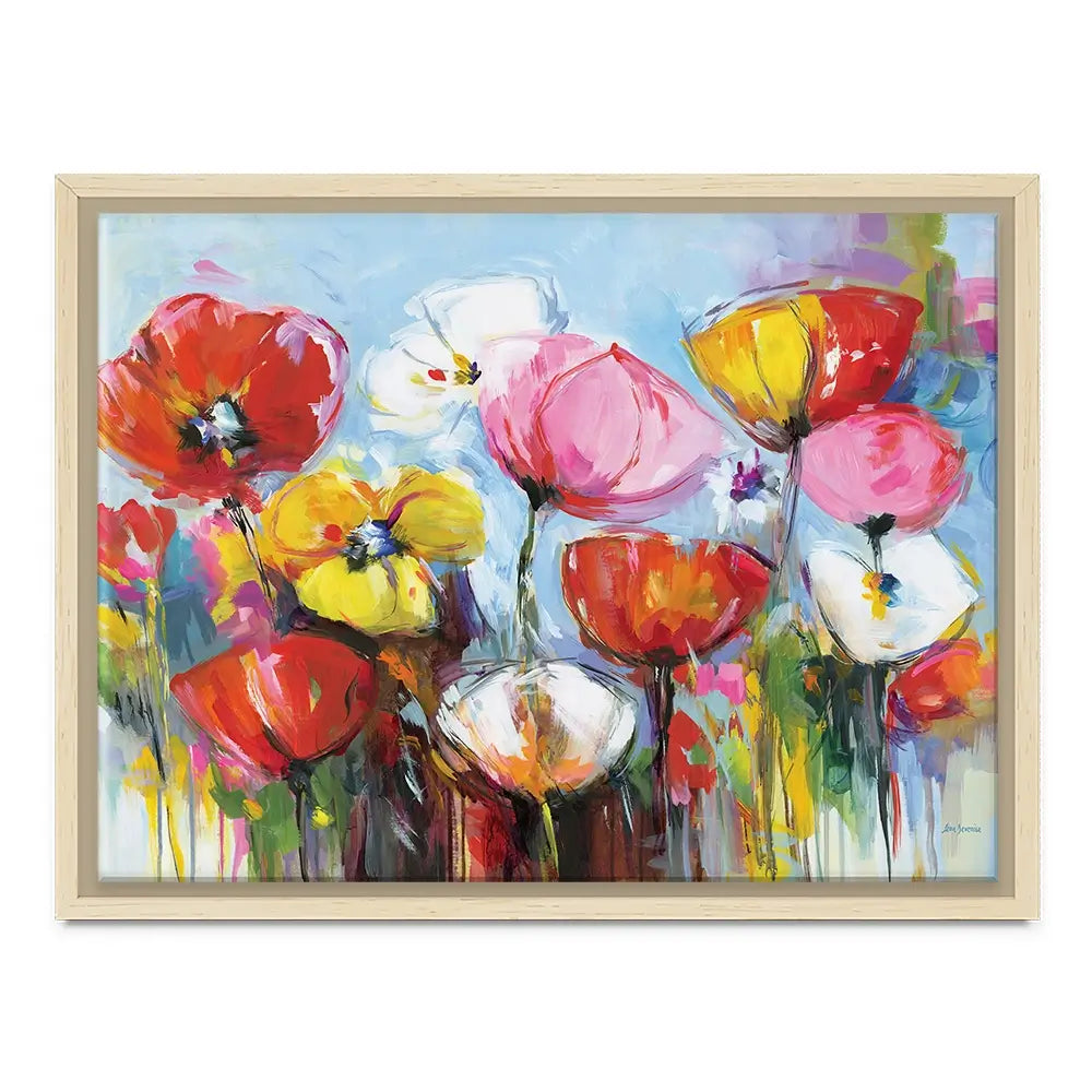 Joyful Flowers Canvas Print Joyful Flowers Canvas Print wall art product Leon Devenice