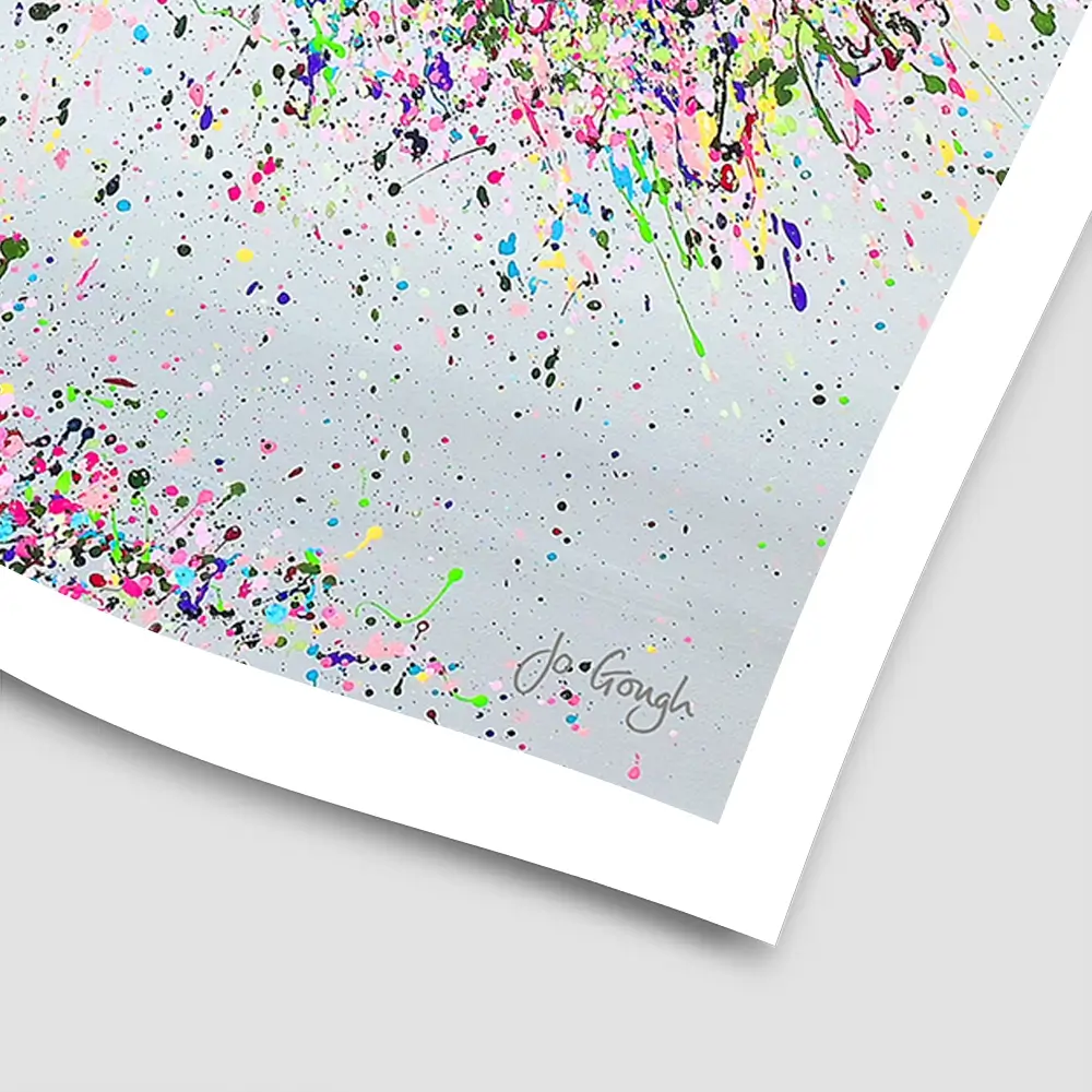 Joyful Love Square Art Print Joyful Love Square Art Print wall art product Jo Gough