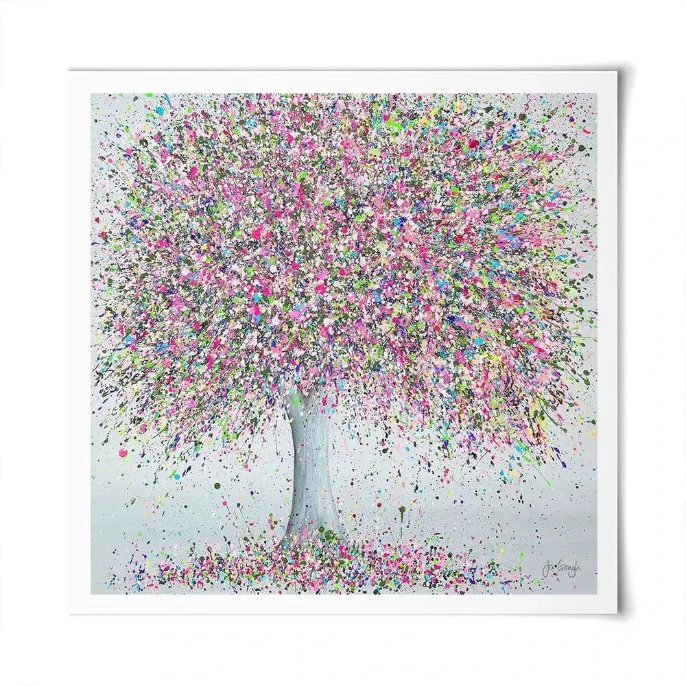 Joyful Love Square Art Print Joyful Love Square Art Print wall art product Jo Gough