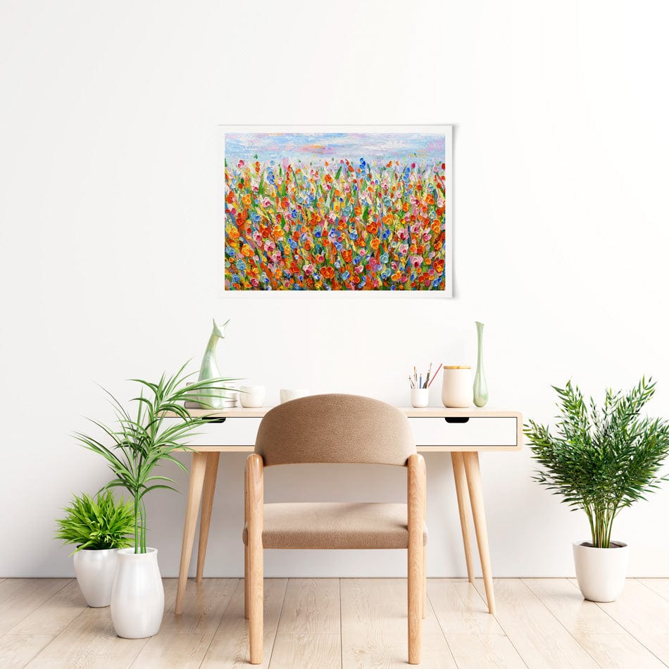 Joyful Meadow Art Print wall art product / Shutterstock