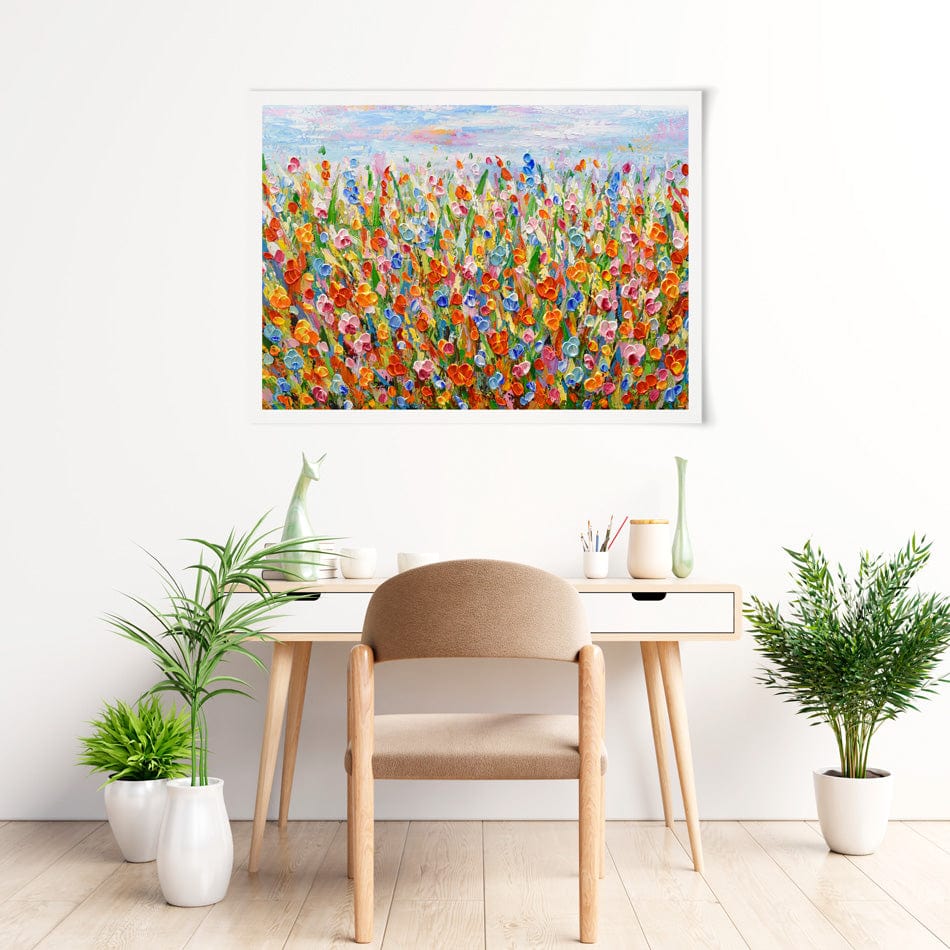Joyful Meadow Art Print wall art product / Shutterstock