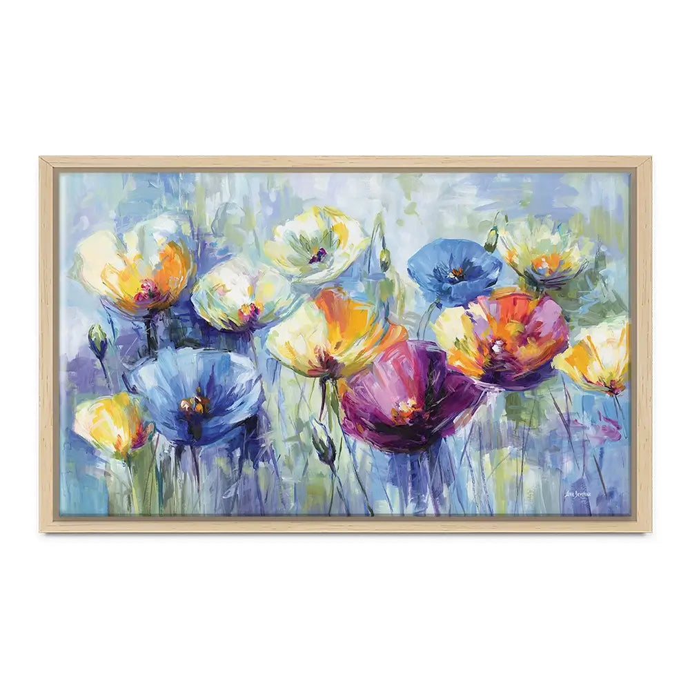 Joyful Poppies In Spring Light Canvas Print Joyful Poppies In Spring Light Canvas Print wall art product Leon Devenice