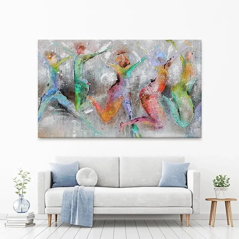 Jump Around Canvas Print Jump Around Canvas Print wall art product Studio Paint-Ing