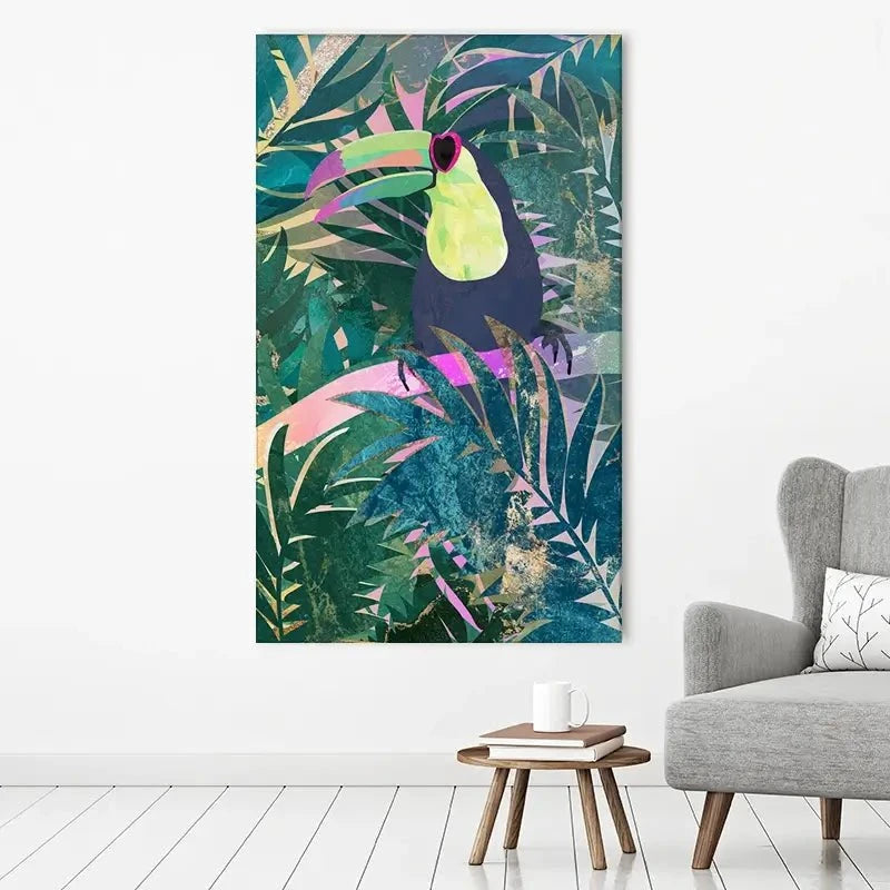 Jungle Toucan Canvas Print Jungle Toucan Canvas Print wall art product Sarah Manovski