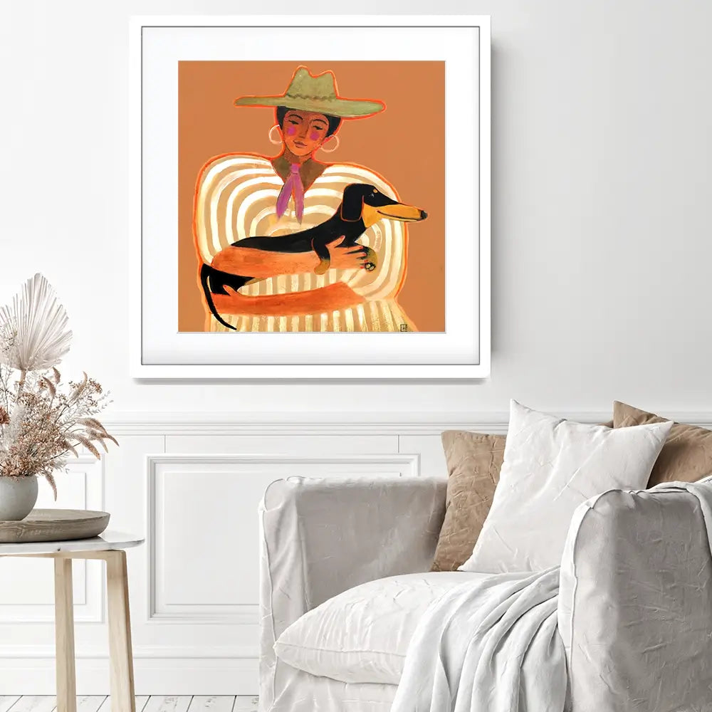 Just Us Square Framed Art Print Just Us Square Framed Art Print wall art product Studio Paint-Ing