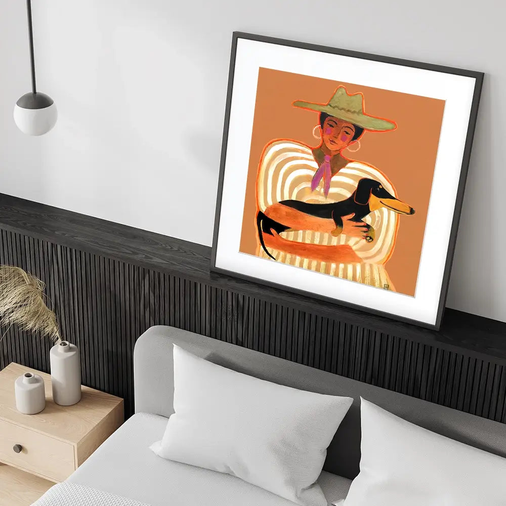 Just Us Square Framed Art Print Just Us Square Framed Art Print wall art product Studio Paint-Ing