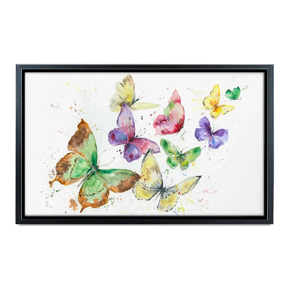 Kaleidoscope Butterflies Canvas Print Kaleidoscope Butterflies Canvas Print wall art product Nicola Jane Rowles