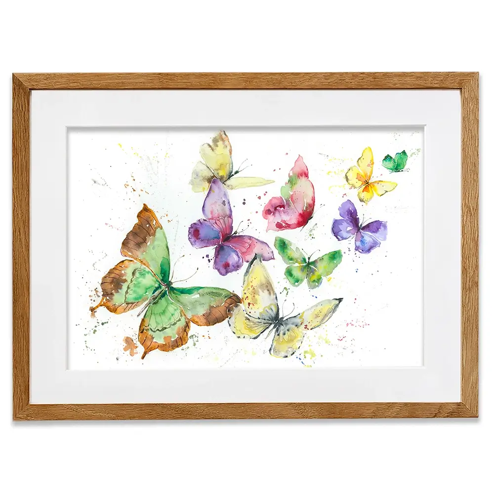 Kaleidoscope Butterflies Framed Art Print Kaleidoscope Butterflies Framed Art Print wall art product Nicola Jane Rowles