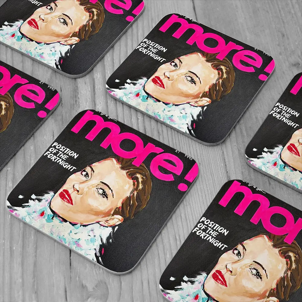 Kate Moss More Coaster Set Kate Moss More Coaster Set wall art product Juliet Stockton