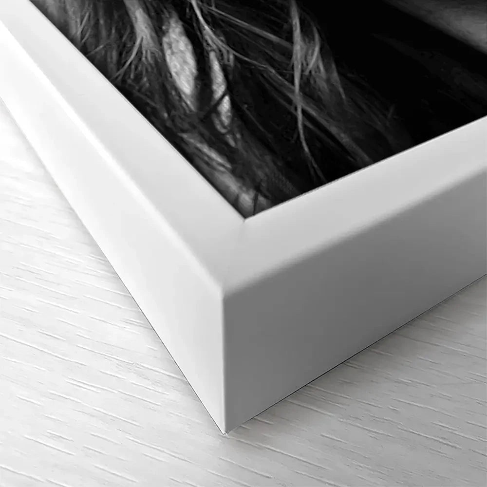 Kate Moss Moustache Canvas Print Kate Moss Moustache Canvas Print wall art product S Megalos