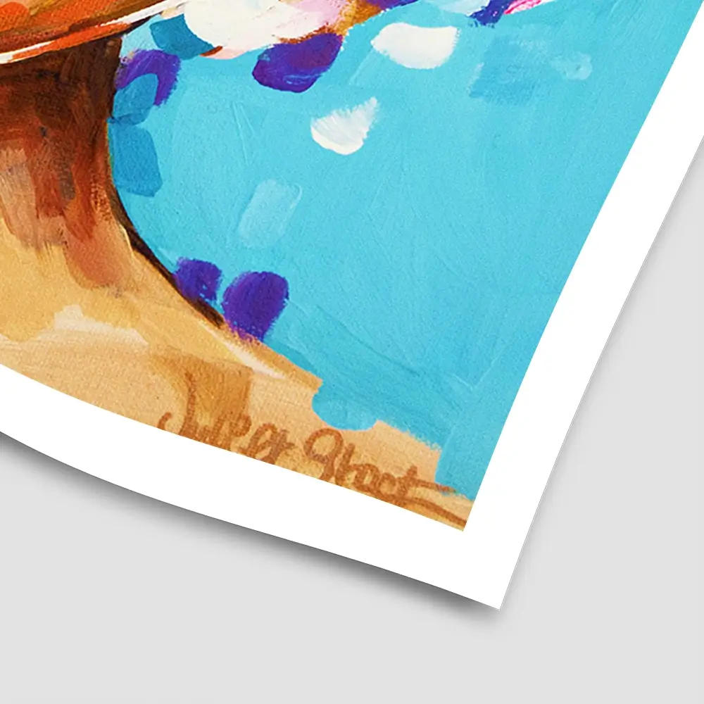 Keep Smiling Square Art Print Keep Smiling Square Art Print wall art product Juliet Stockton