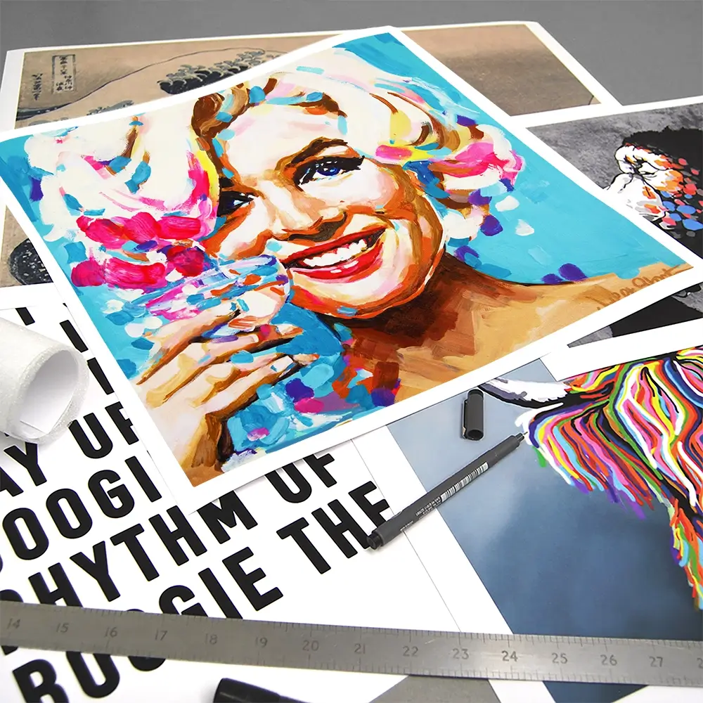 Keep Smiling Square Art Print Keep Smiling Square Art Print wall art product Juliet Stockton