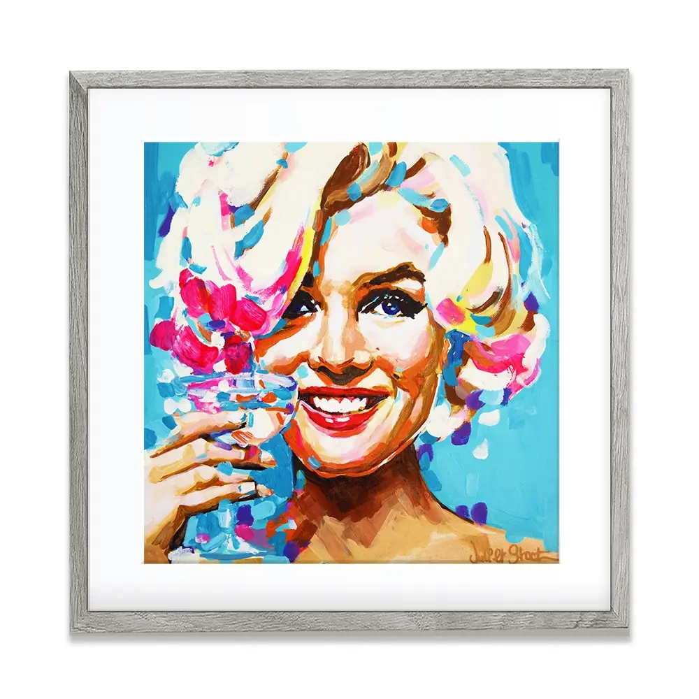 Keep Smiling Square Framed Art Print Keep Smiling Square Framed Art Print wall art product Juliet Stockton