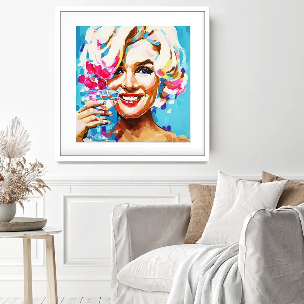 Keep Smiling Square Framed Art Print Keep Smiling Square Framed Art Print wall art product Juliet Stockton