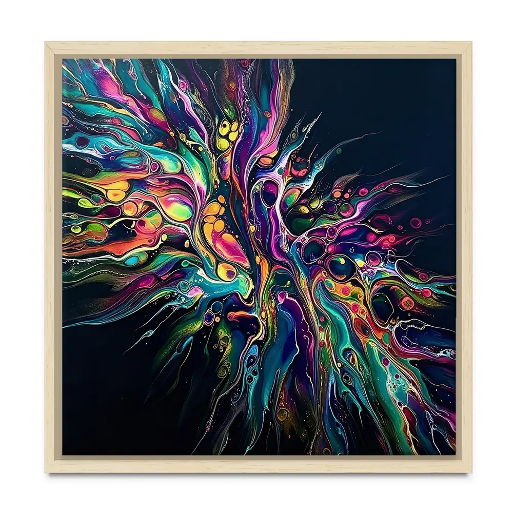 Kinetic Flow Square Canvas Print Kinetic Flow Square Canvas Print wall art product David Alexander Elder