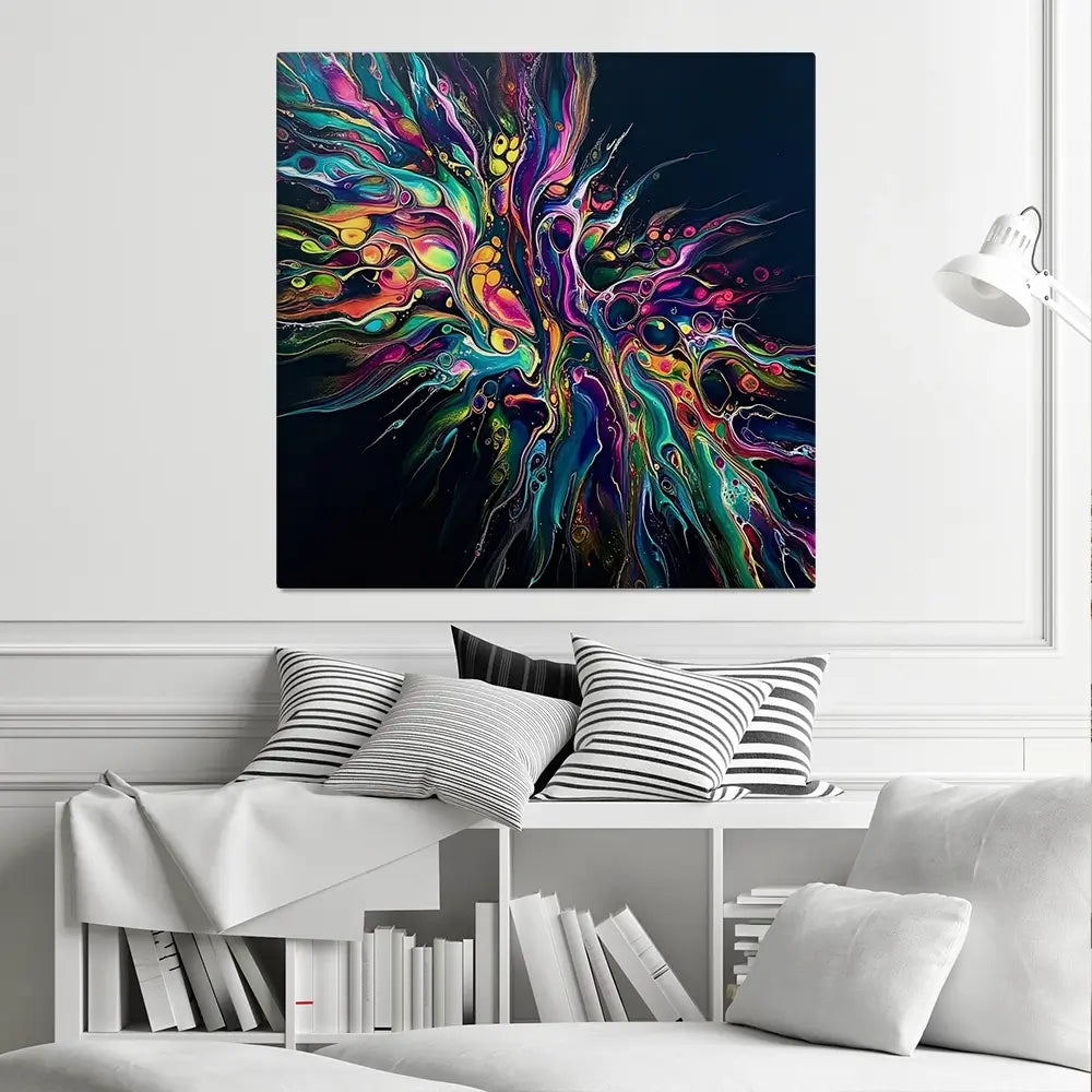 Kinetic Flow Square Canvas Print Kinetic Flow Square Canvas Print wall art product David Alexander Elder