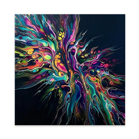 Kinetic Flow Square Canvas Print Kinetic Flow Square Canvas Print wall art product David Alexander Elder