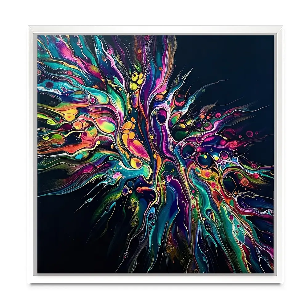 Kinetic Flow Square Canvas Print Kinetic Flow Square Canvas Print wall art product David Alexander Elder