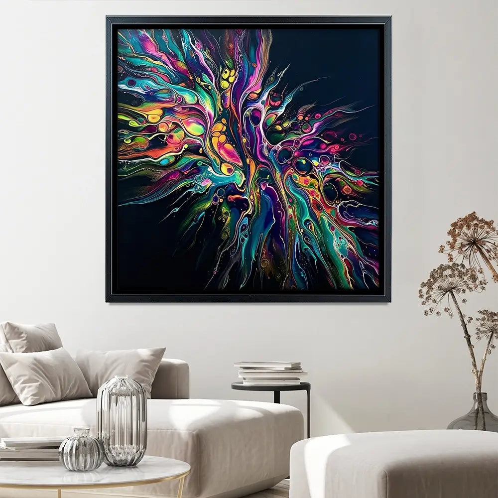 Kinetic Flow Square Canvas Print Kinetic Flow Square Canvas Print wall art product David Alexander Elder