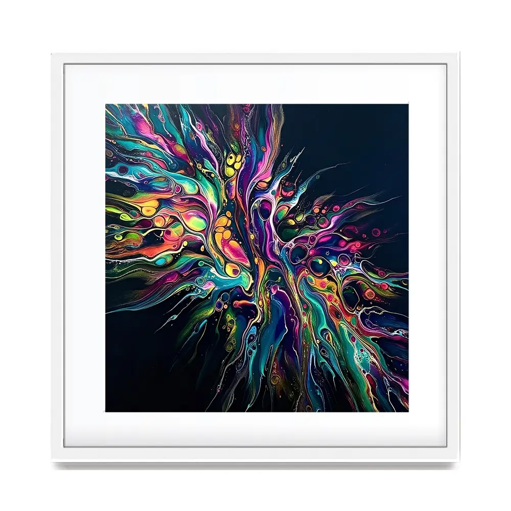 Kinetic Flow Square Framed Art Print Kinetic Flow Square Framed Art Print wall art product David Alexander Elder