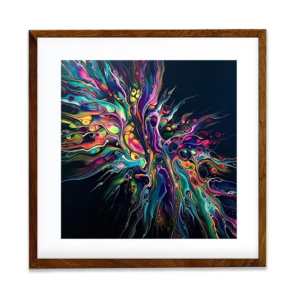 Kinetic Flow Square Framed Art Print Kinetic Flow Square Framed Art Print wall art product David Alexander Elder