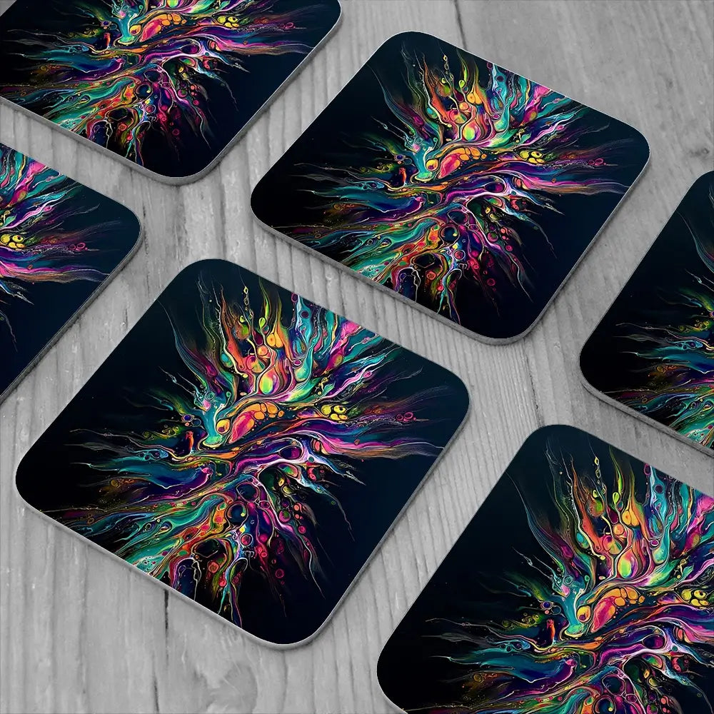 Kinetic Symphony Coaster Set Kinetic Symphony Coaster Set wall art product David Alexander Elder