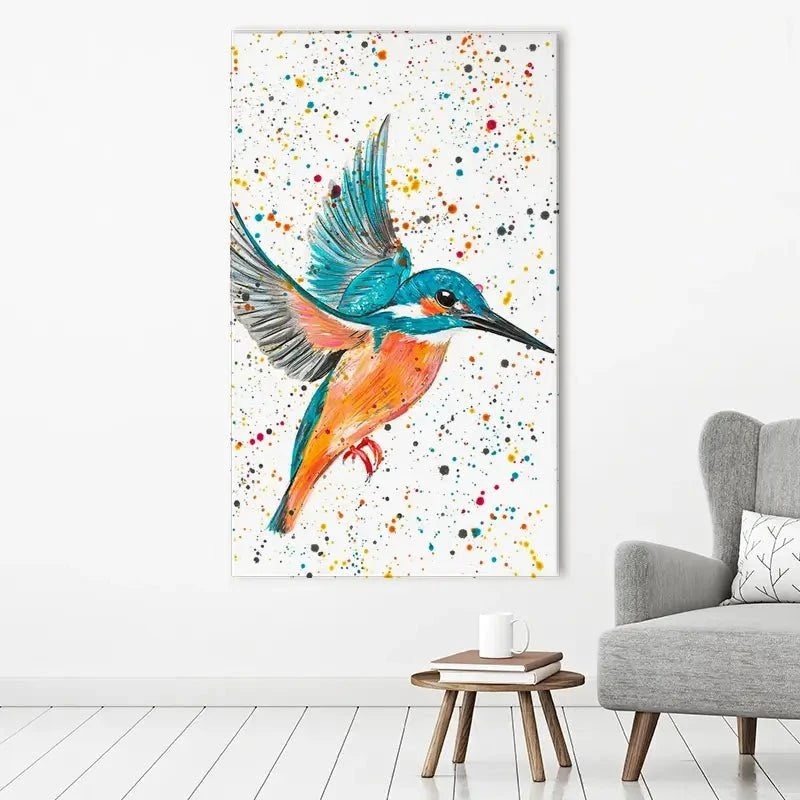 Kingfisher King Canvas Print Kingfisher King Canvas Print wall art product Emma LC Art