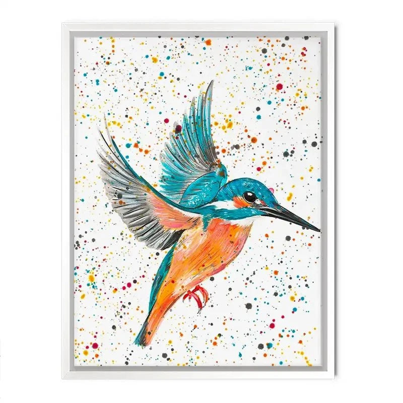 Kingfisher King Canvas Print Kingfisher King Canvas Print wall art product Emma LC Art