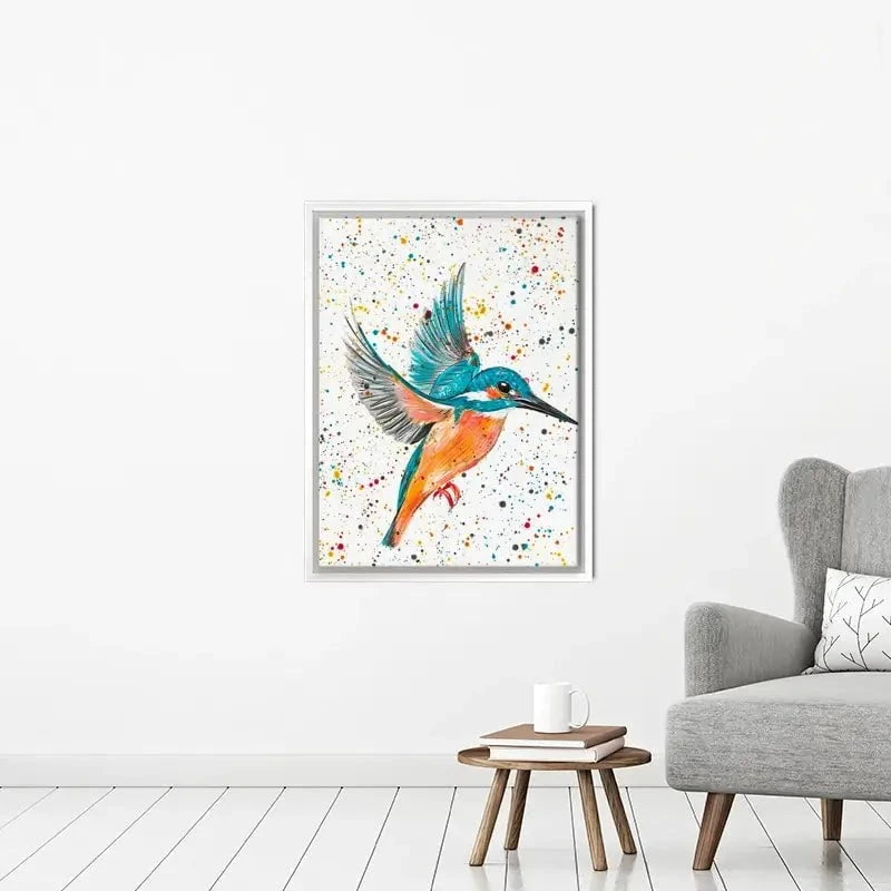 Kingfisher King Canvas Print Kingfisher King Canvas Print wall art product Emma LC Art