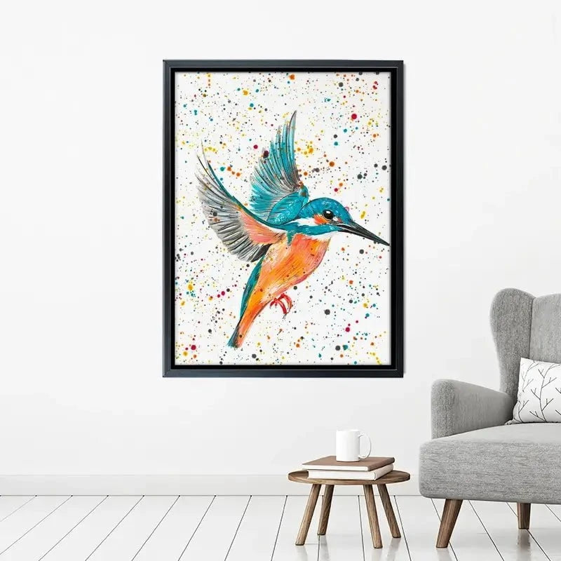 Kingfisher King Canvas Print Kingfisher King Canvas Print wall art product Emma LC Art