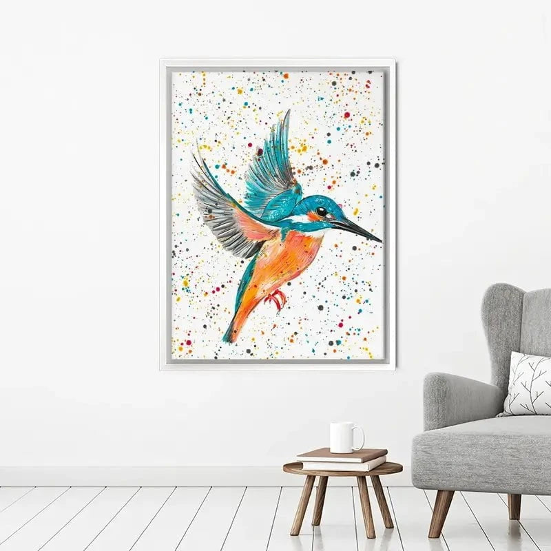 Kingfisher King Canvas Print Kingfisher King Canvas Print wall art product Emma LC Art