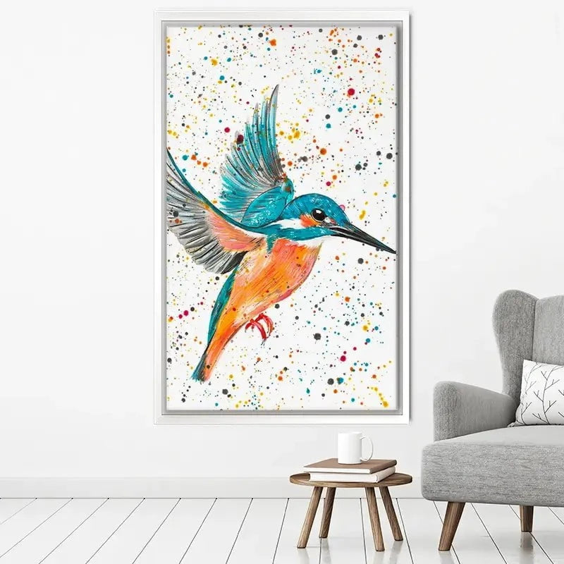 Kingfisher King Canvas Print Kingfisher King Canvas Print wall art product Emma LC Art