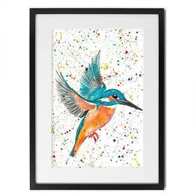 Kingfisher King Framed Art Print Kingfisher King Framed Art Print wall art product Emma LC Art