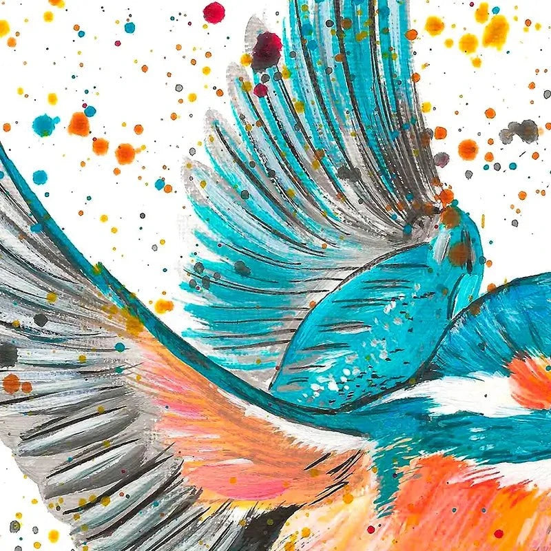 Kingfisher King Framed Art Print Kingfisher King Framed Art Print wall art product Emma LC Art