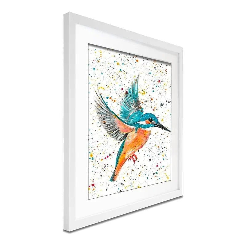 Kingfisher King Framed Art Print Kingfisher King Framed Art Print wall art product Emma LC Art