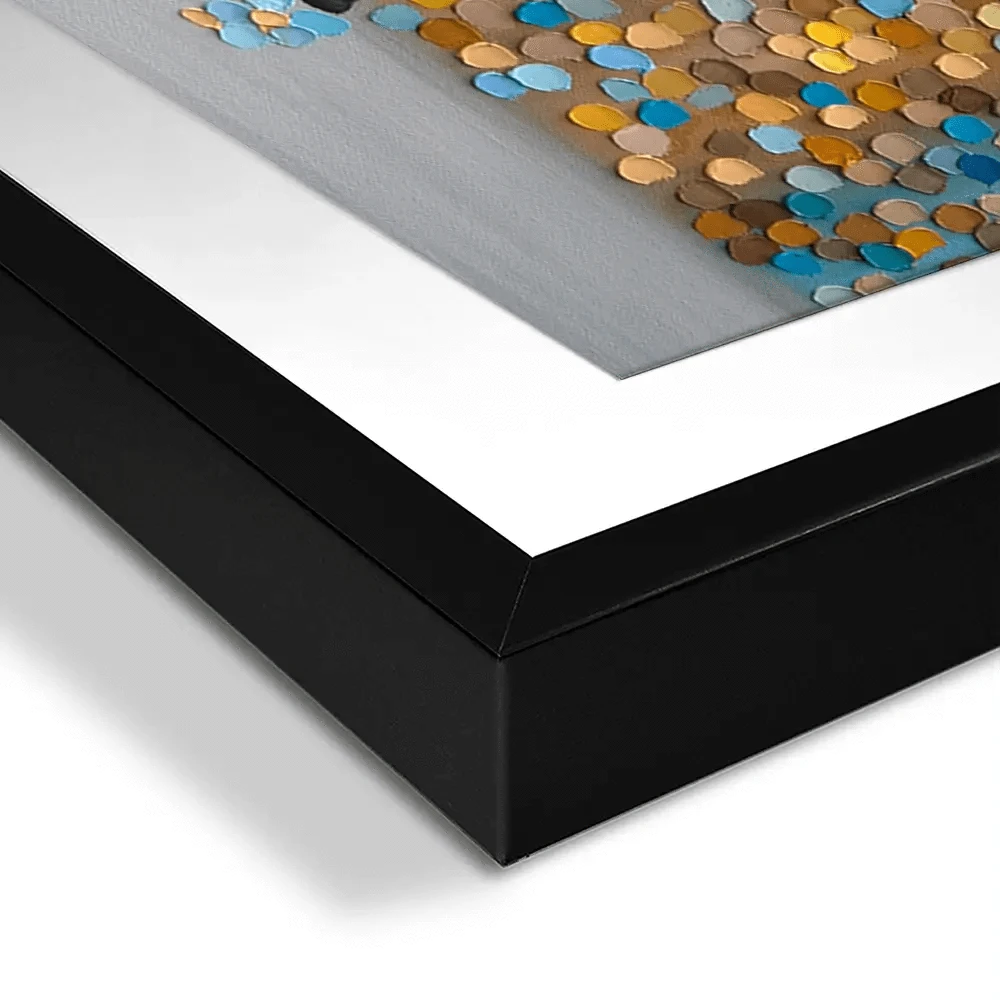 Kiss Under The Golden Rain Framed Art Print Trio Kiss Under The Golden Rain Framed Art Print Trio wall art product Ekaterina Ermilkina