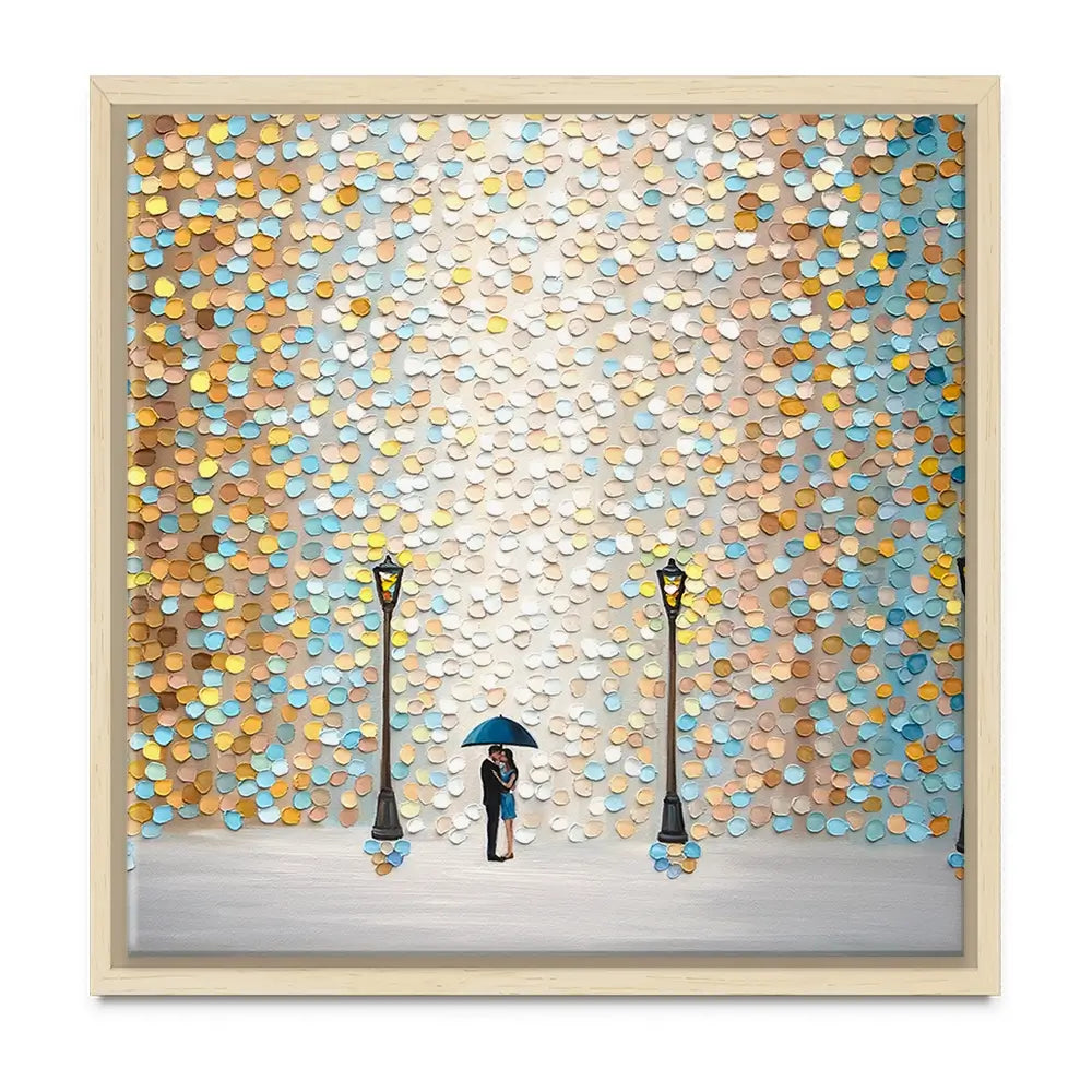 Kiss Under The Golden Rain Oversized Canvas Print Kiss Under The Golden Rain Oversized Canvas Print wall art product Art Print Shop