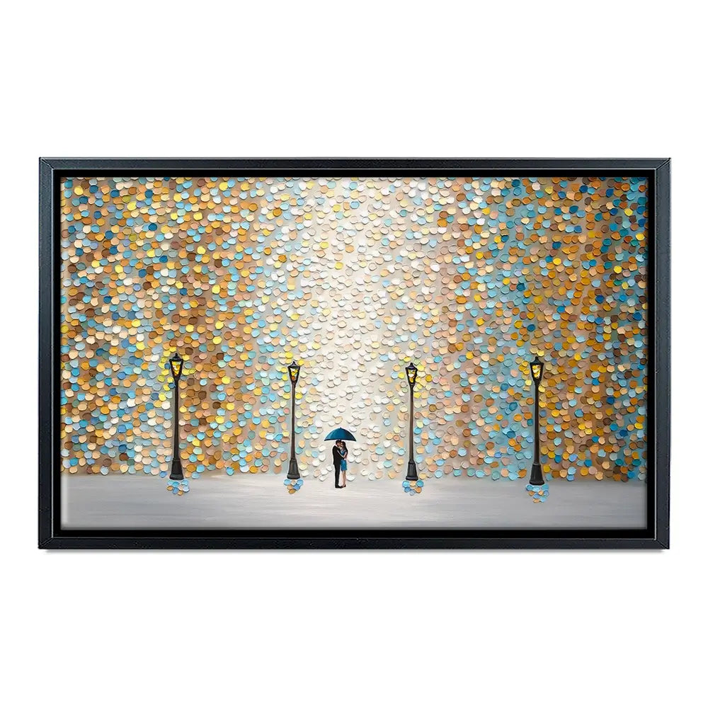 Kiss Under The Golden Rain Oversized Canvas Print Kiss Under The Golden Rain Oversized Canvas Print wall art product Art Print Shop