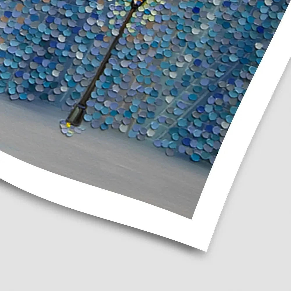 Kiss Under The Rain Art Print Kiss Under The Rain Art Print wall art product Ekaterina Ermilkina