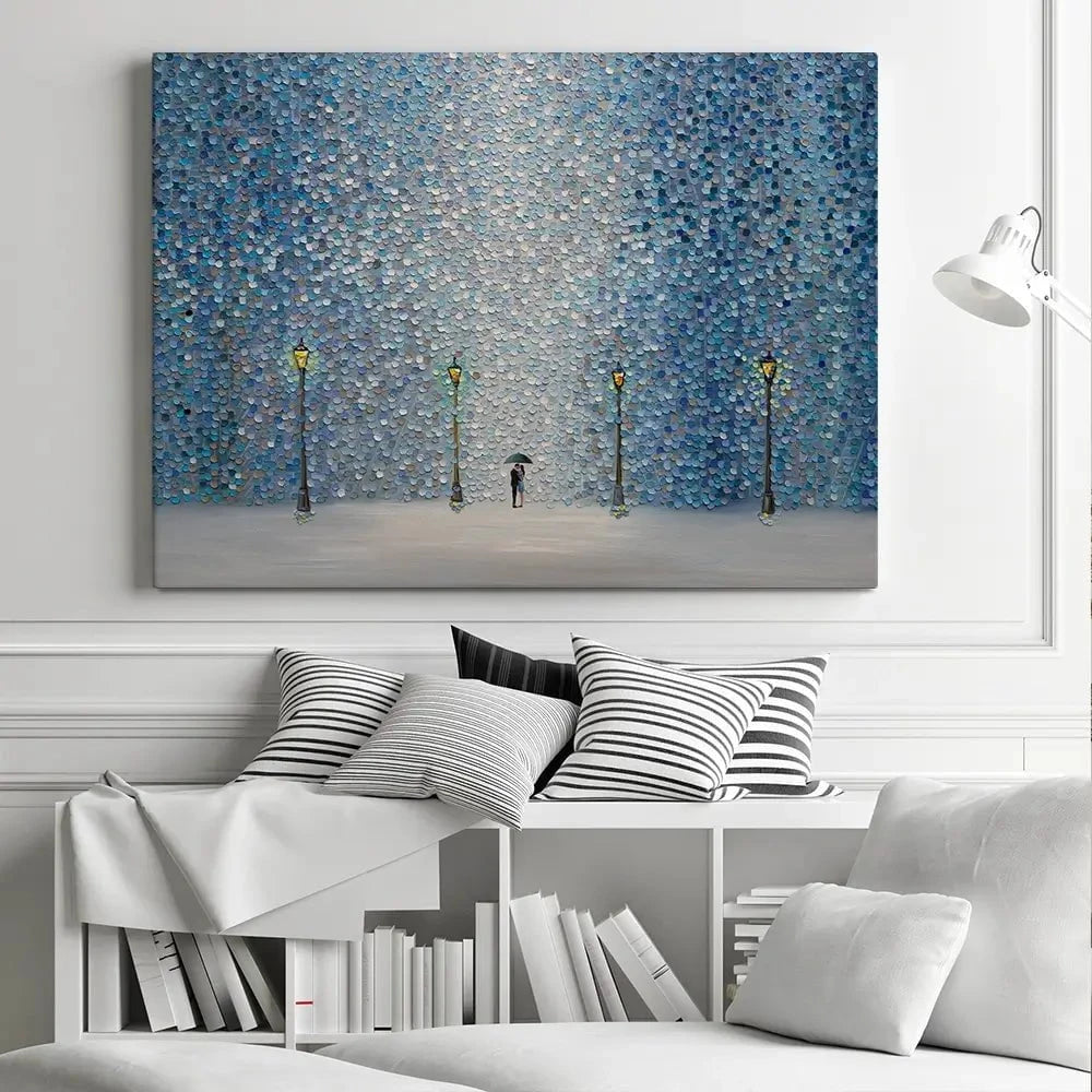 Kiss Under The Rain Canvas Print Kiss Under The Rain Canvas Print wall art product Ekaterina Ermilkina